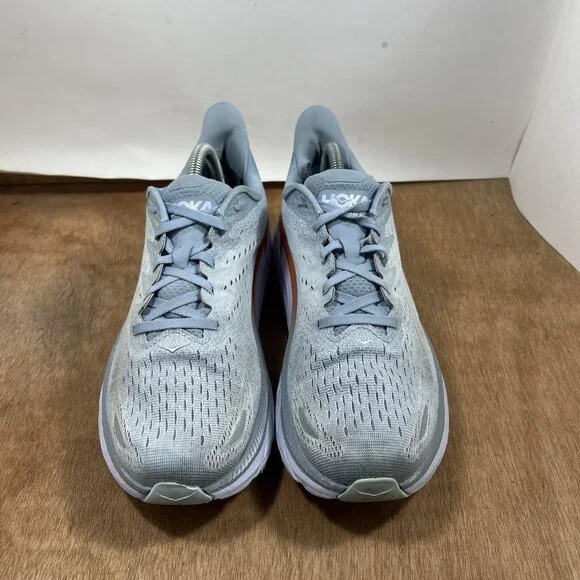 Hoka One One Clifton 8 Womens Size 10.5 Blue Athletic Running Shoes Sneakers - Picture 2 of 10